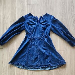 Free People Blue Mini Dress